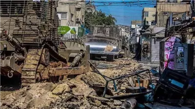 الاحتلال الإسرائيلي يدمر البنية التحتية في قباطية بجرافاته العسكرية 