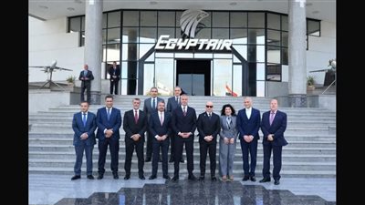 المهندس يحيى زكريا يستقبل رئيس مجلس إدارة الشركة القابضة لمصر للطيران