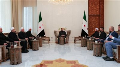 الرئيس السوري يجتمع مع الطائفة الدرزية 