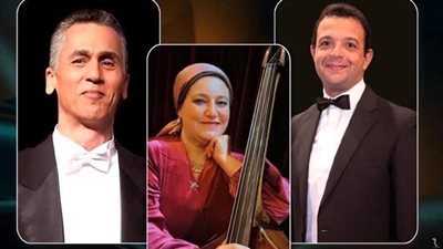 حوار موسيقى للكونترباص مع البيانو والهارب والفيولا بالأوبرا