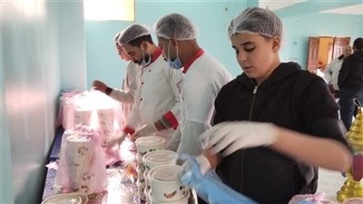 مطبخ الخير في قرية مناوهلة بالمنوفية يوزع 1000 وجبة يوميًا
