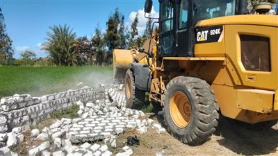  الدقهلية ; إزالة تعديات على أملاك الدولة  بالمطرية 