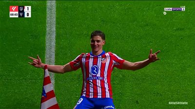 ألفاريز يقود أتلتيكو مدريد لصدارة الدوري الإسباني مؤقتا 