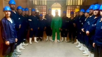 تدريب عملي ونظري للعاملين بالمحطات الارتوازية بأسيوط على خطط الطوارئ ومكافحة الحرائق