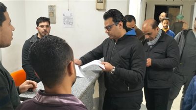 دويدار يتفقد مستشفى سوهاج العام قبيل فجر اليوم