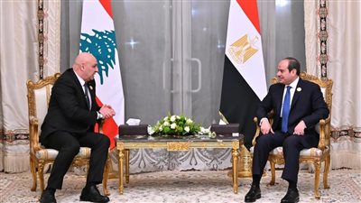 تفاصيل لقاء الرئيس السيسي بنظيره اللبناني