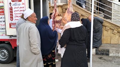 قافلة لبيع اللحوم المدعمة بالمنصورة والسنبلاوين ومحلة دمنة