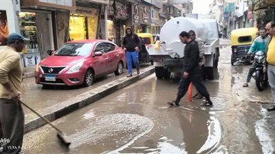 استعدادات مكثفة لمواجهة مياه الأمطار في البحيرة