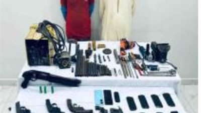 ضبط تاجري مخدرات يديران ورشة لتصنيع الأسلحة بالأقصر 