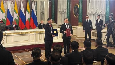 روسيا وميانمار توقعان اتفاقًا حكوميًا لبناء مفاعل نووي صغير معياري