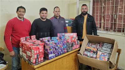 ضبط 13 ألف قطعة ألعاب نارية قبل بيعها بالفيوم 