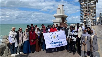 رحلات الطلاب الوافدين في جامعة حلوان إلى المعالم الأثرية 