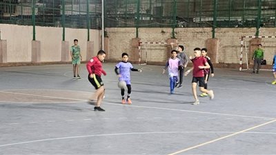 تدريبات رياضية رمضانية بمركز شباب الظاهرية