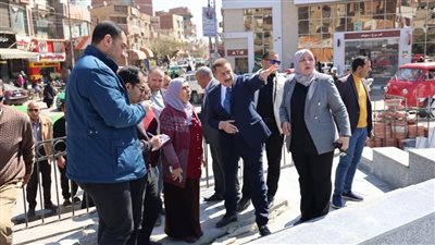 محافظ المنوفية يتفقد السوق الحضاري الجديد بمنوف وتطوير ميدان بنك مصر