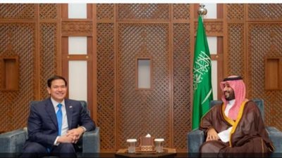 ولي العهد السعودي وروبيو يبحثان مستجدات الأوضاع الدولية