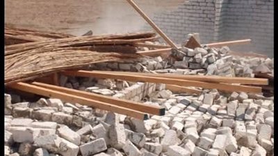 تنفيذ إزالة لـ ٦ حالات تعدٍّ بالبناء على مساحة ٥٠٠ م٢ بمركز ومدينة القنطرة شرق في رابع   أيام المرحلة الثانية من الموجة ٢٥