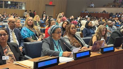 أمل عمار تلقى كلمة مصر خلال الجلسة الافتتاحية للجنة وضع المرأة بالأمم المتحدة 