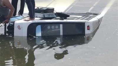 إصابة 12 شخصا في انقلاب أتوببس بترعة الإسماعيلية بالشرقية