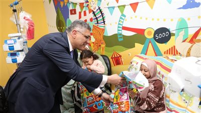 محافظ الجيزة يزور مستشفى  57357 لعلاج سرطان الأطفال