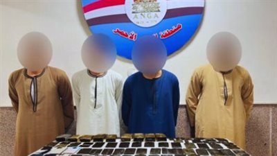 سقوط 4 عناصر إجرامية بحوزتهم مخدرات وسلاح بقنا 