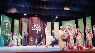 فلكلور صعيدي وإنشاد في افتتاح ليالي رمضان بقصر ثقافة القناطر الخيرية