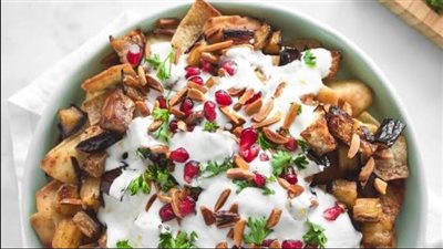 فتة الباذنجان باللبن وفوائدها الصحية في رمضان