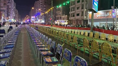 الفيوم تتزين لتنظيم أكبر مائدة إفطار رمضاني احتفالا بالعيد القومي