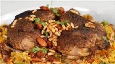 طريقة تحضير الكبسة وأسياخ الدجاج المشوية بتتبيلة الروب