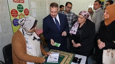 محافظ المنوفية يتفقد انشاءات مبنى مستشفى الرمد الجديد
