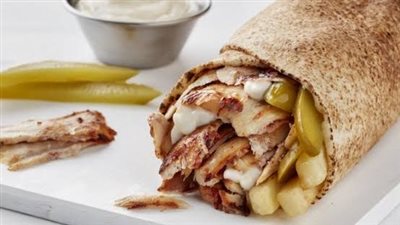طريقة عمل شاورما الدجاج باللبن| سهلة وسريعة