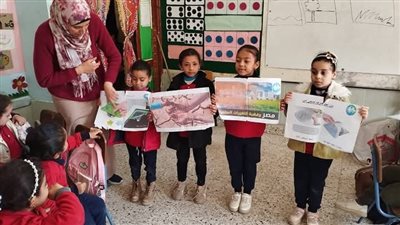 حملات توعية لتلاميذ المدارس ورياض الأطفال والمعاهد الأزهرية بمشتول السوق