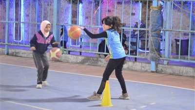 تدريبات لآنسات السلة بمركز شباب الحرمين بالاسكندرية 