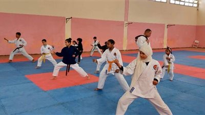 الكاراتيه بمركز شباب برج العرب 