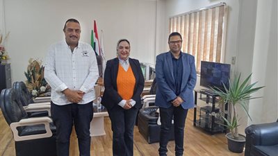  وكيل شباب الدقهلية  تستقبل مسئول العلاقات بمطرانية المنصورة للتهنئة بعيد الفطر 