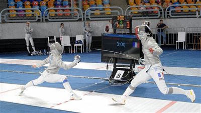 انطلاق منافسات كأس العالم لسلاح السيف للسيدات باستاد القاهرة