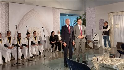 رئيس جامعة عين شمس في ضيافة الإعلامي خالد سعد