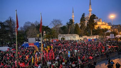 تظاهرات في إسطنبول احتجاجا على اعتقال أكرم إمام أوغلو