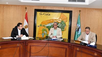 محافظ الفيوم يتابع معدلات الآداء بملفي التصالح والتقنين