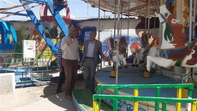 سكرتير بني سويف يتفقد استعدادات المتنزهات والحدائق العامة 