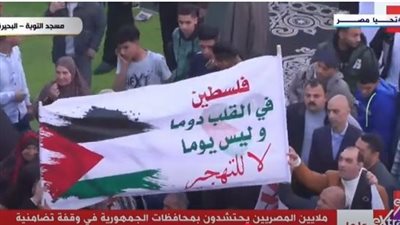 ملايين المصريين يحتشدون عقب صلاة عيد الفطر دعمًا للقيادة السياسية ورفضًا للتهجير 