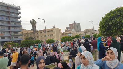 إقبال كبير على الحدائق والمتنزهات فى أول أيام عيد الفطر بالدقهلية 
