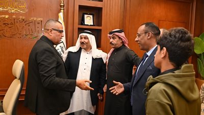 محافظ جنوب سيناء يتلقى التهنئة بعيد الفطر المبارك