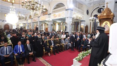 البابا تواضروس يترأس صلوات التجنيز بكرمة مارمرقس بدمنهور