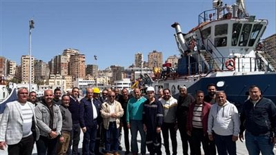 نشاط بحركة ميناء الإسكندرية خلال الساعات الماضية 