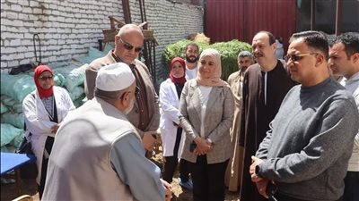 محافظ القليوبية يدشن الحملة القومية الأولى لتحصين الماشية ضد مرض الحمى القلاعية