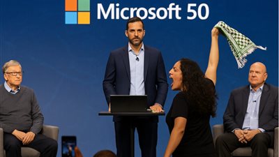 ابتهال تنتصر لفلسطين.. ومصطفى سليمان يبيعها بثمن رخيص لمايكروسوفت