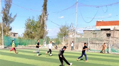 نشاط كرة قدم ترفيهي بمركز شباب الحرية مريوط بالاسكندرية