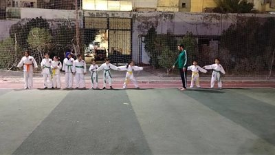 تدريبات محثفة لأعضاء الكاراتيه بمركز شباب وادي القمر بالاسكندرية