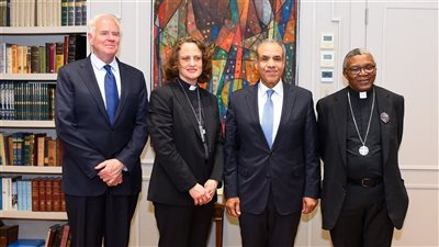 وزير الخارجية يستقبل وفدا من منظمة “كنائس من أجل السلام في الشرق الأوسط” الأمريكية