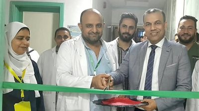 وكيل صحة البحيرة يفتتح العناية المركزة  بمستشفى ايتاي البارود